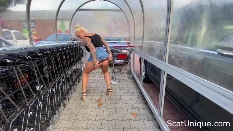 Broad Defecation In Shopping Carts And Filthy Craving - Devil Sophie